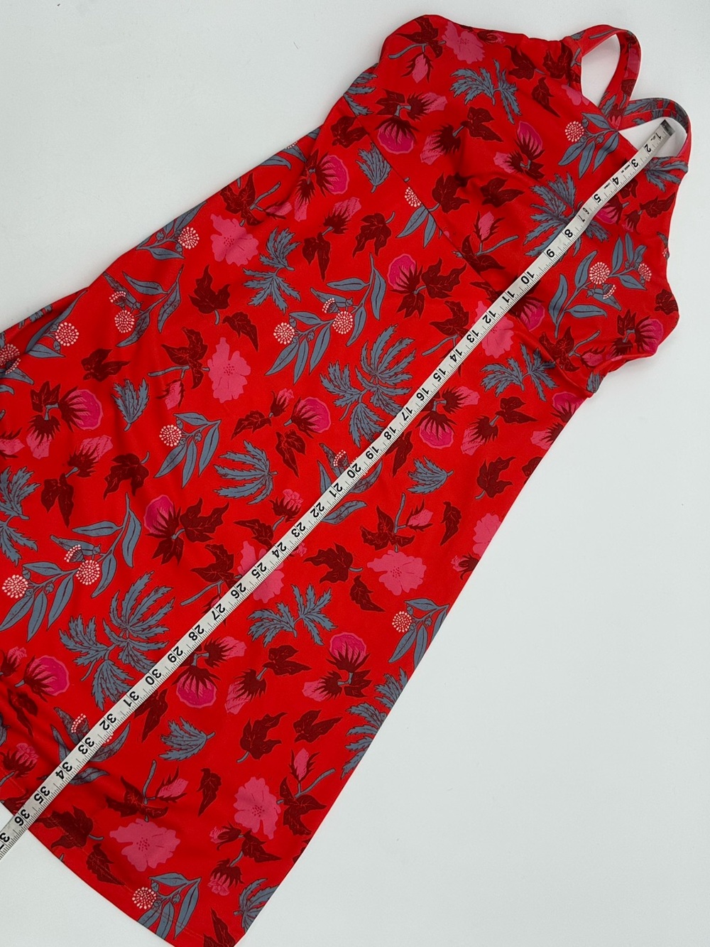 Patagonia Magnolia Red Floral Sleeveless Dress size M - Picture 5 of 12